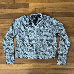 SPYDER Women's Camo Gray Half Zip